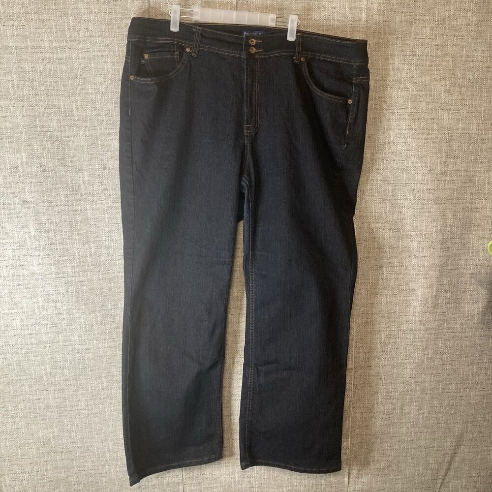 Bandolino Blu Arianna Bootcut Jeans Size 22W Stretch Medium Dark Denim Wash